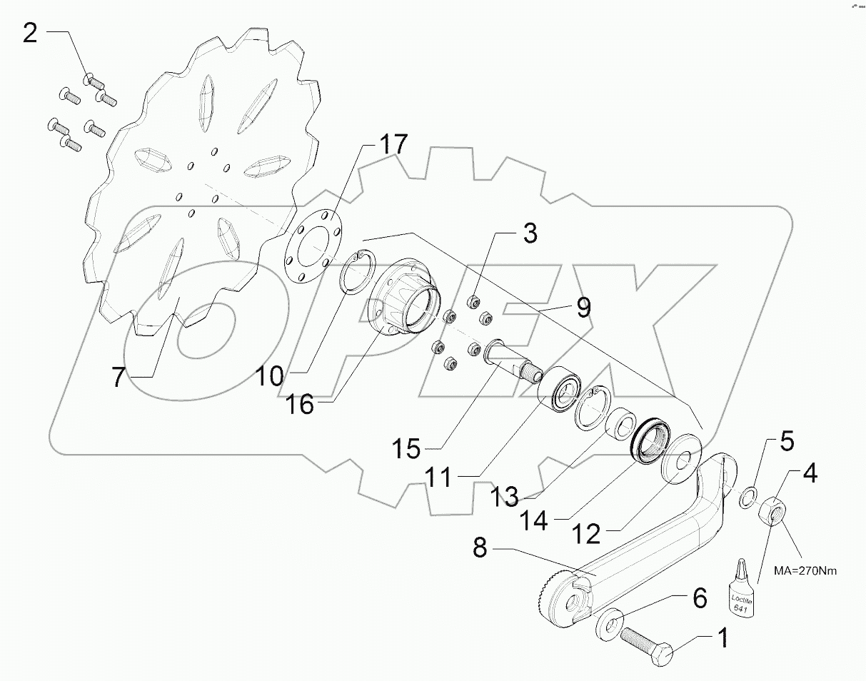 6579361 Swinging arm