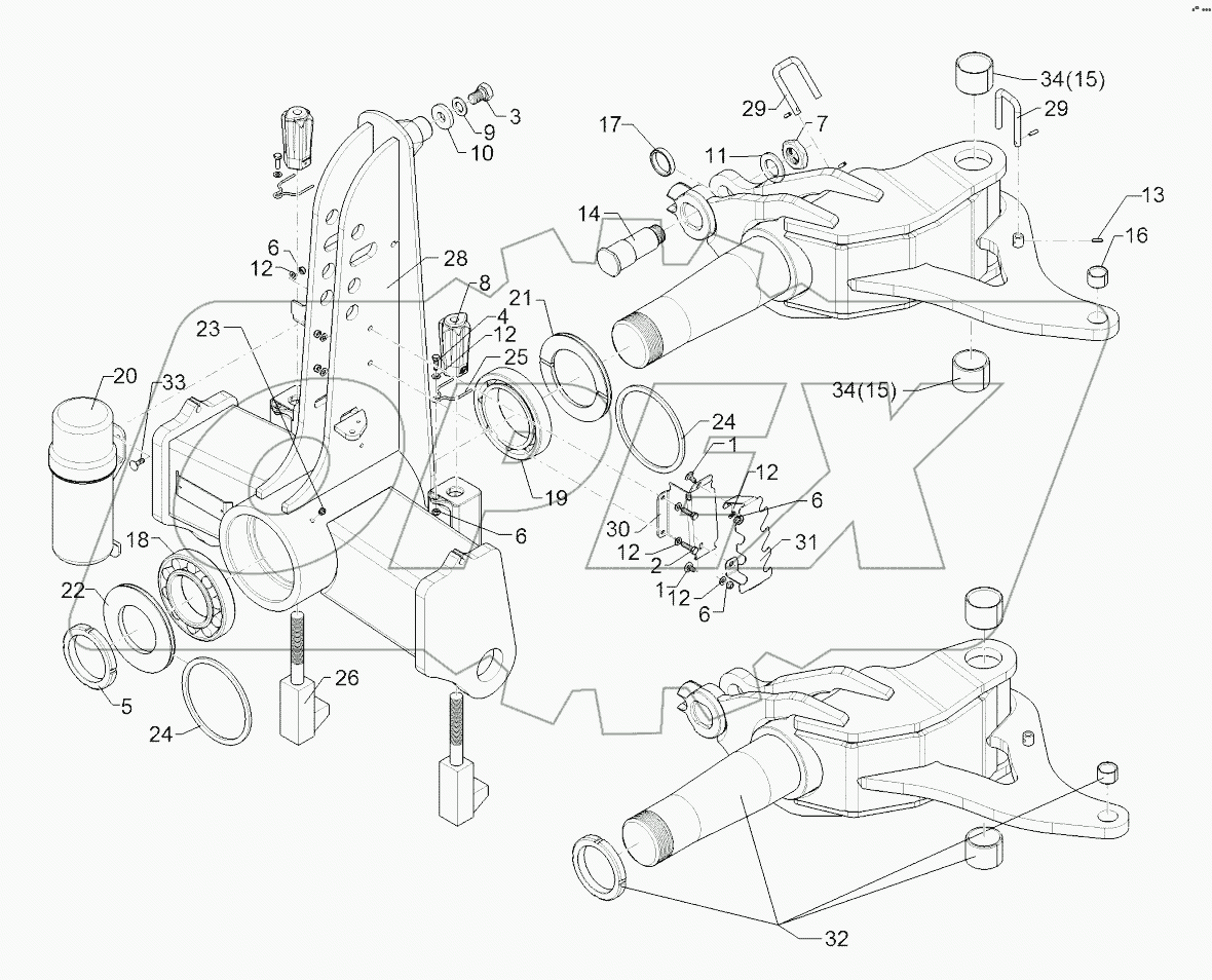 63310021 Turnover mechanism