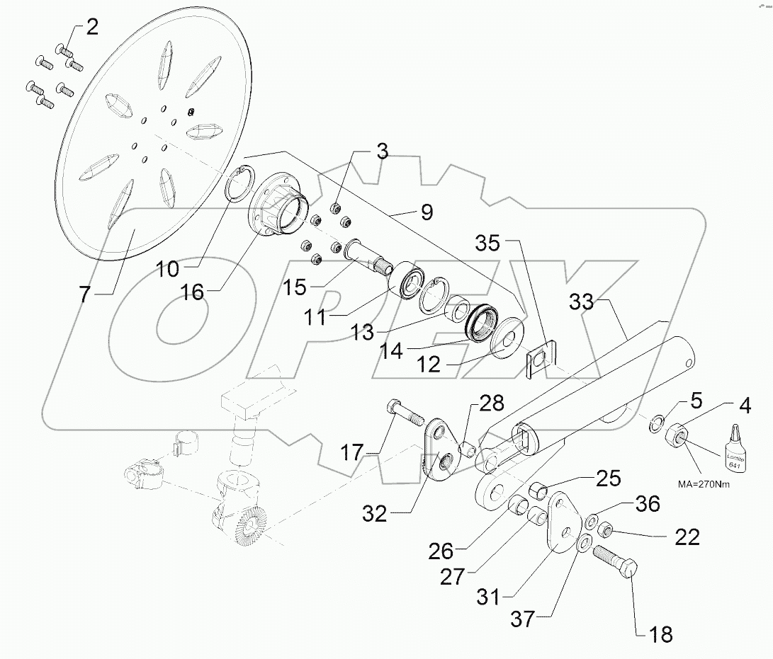 6579390 Swinging arm