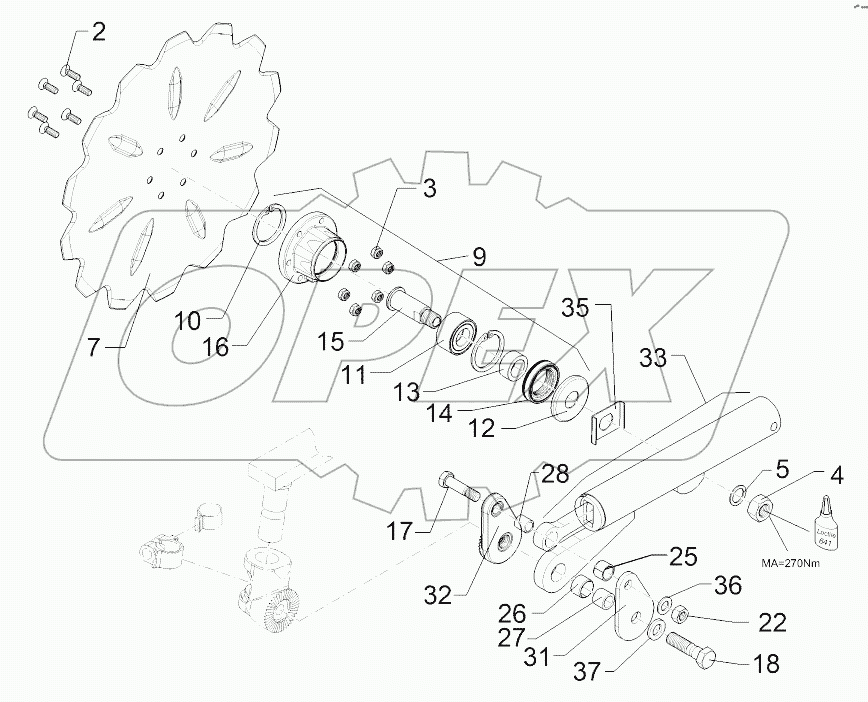 6579392 Swinging arm