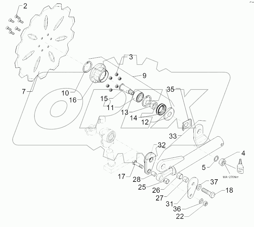 6579393 Swinging arm
