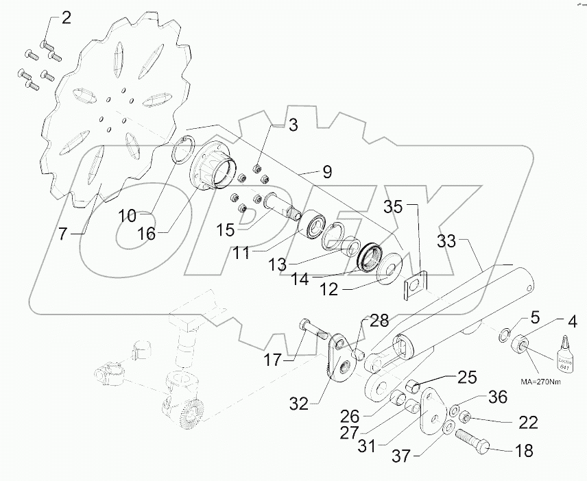 6579396 Swinging arm