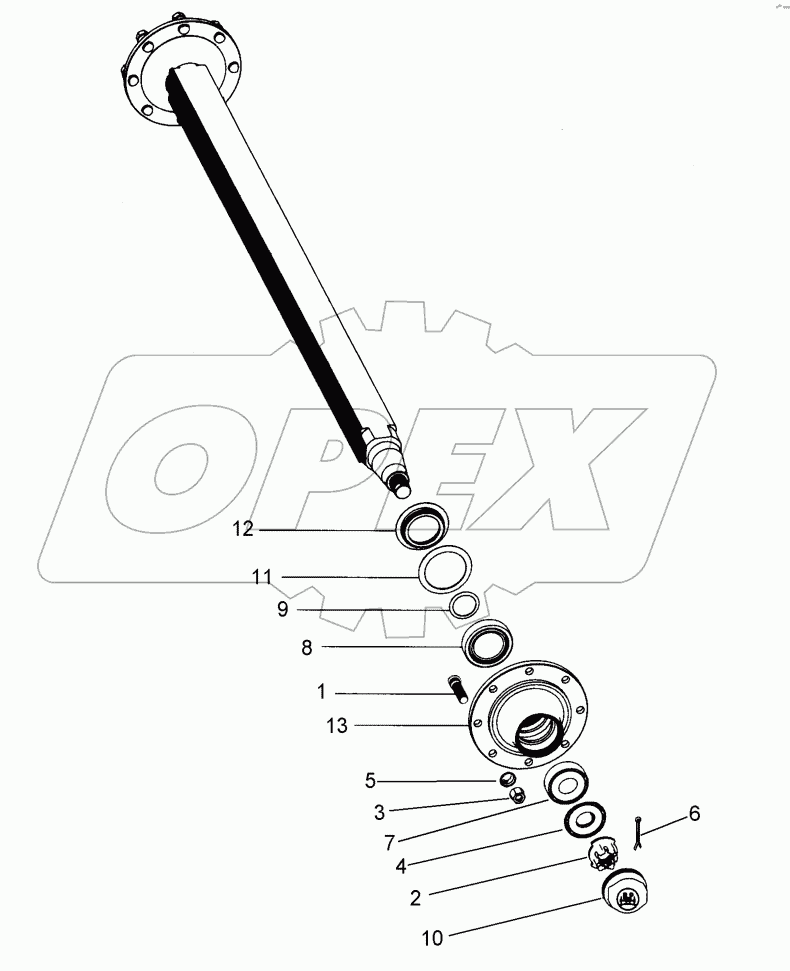  5508520 Running axle