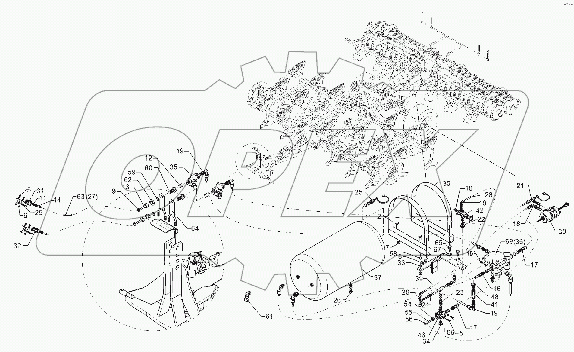  67710024 Compressed-air brake
