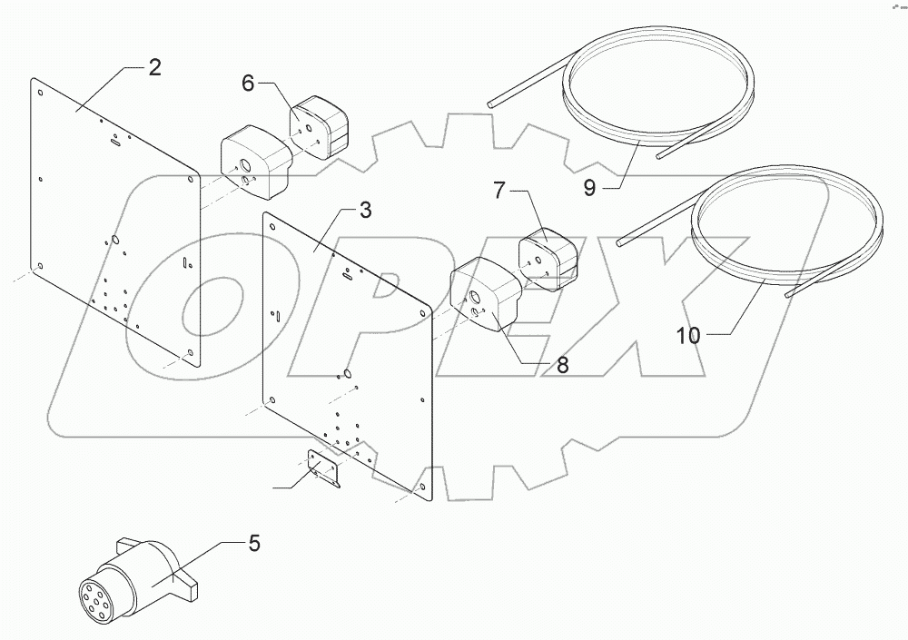  5702007 Lighting equipment, rear