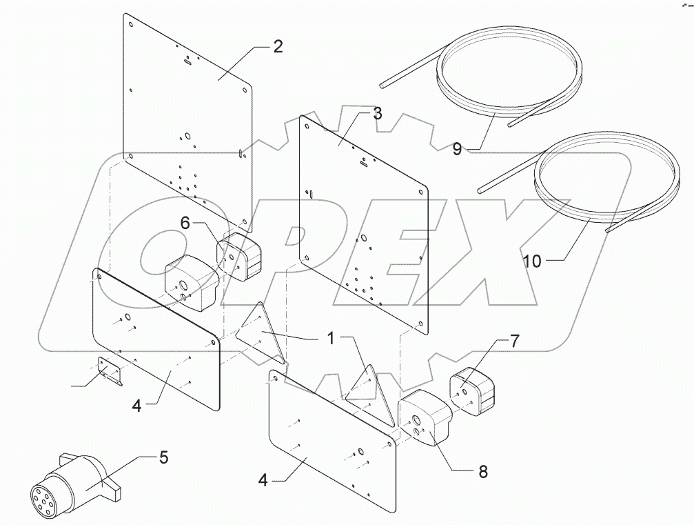  5702011 Lighting equipment, rear