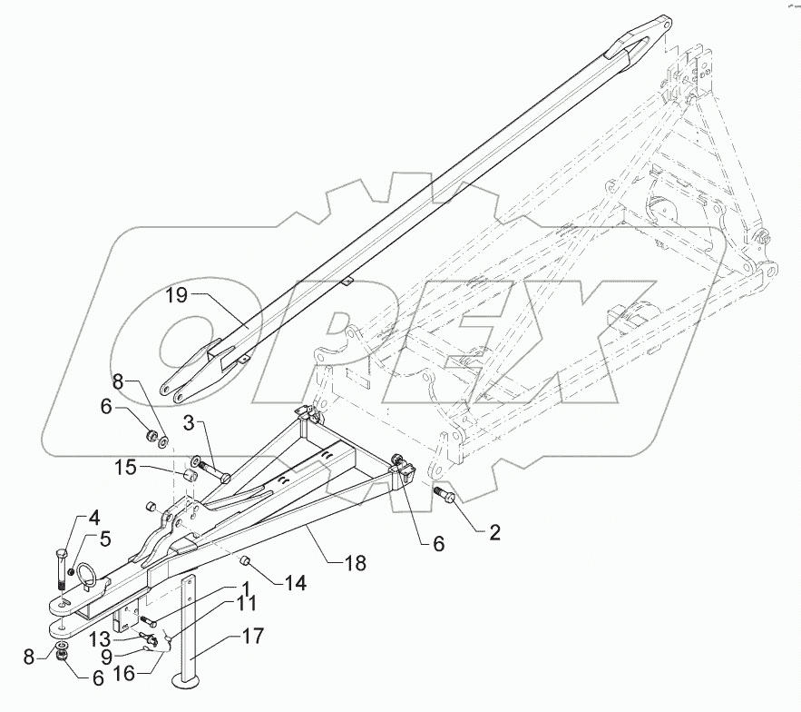  64010020 Drawbar