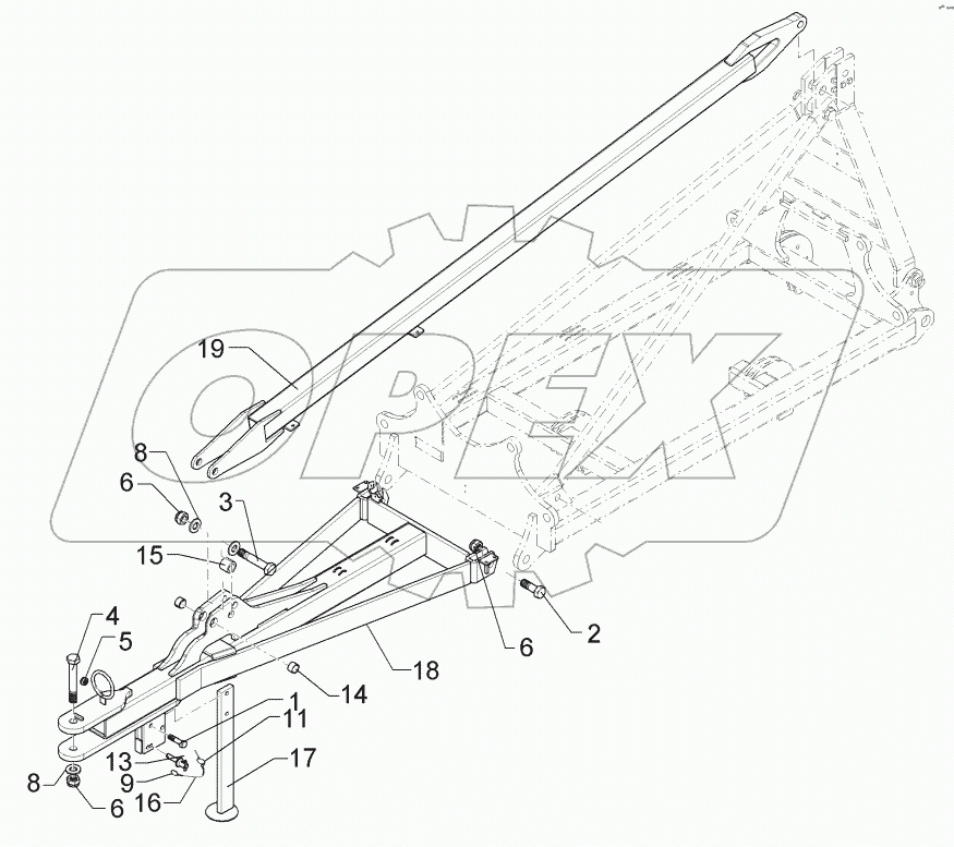  64010022 Drawbar