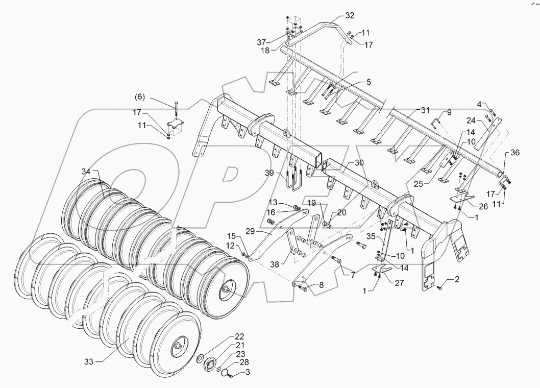  6227568 Packer profile roller