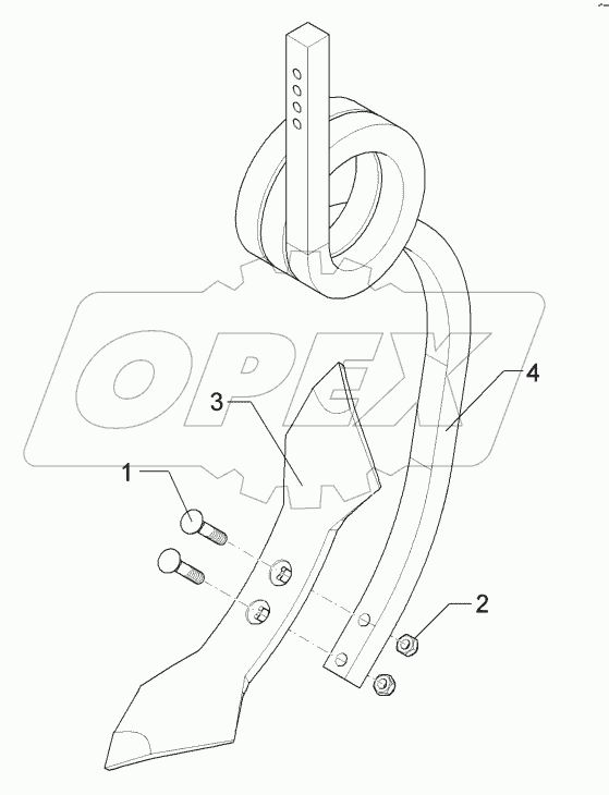  55710002 Spiral tine