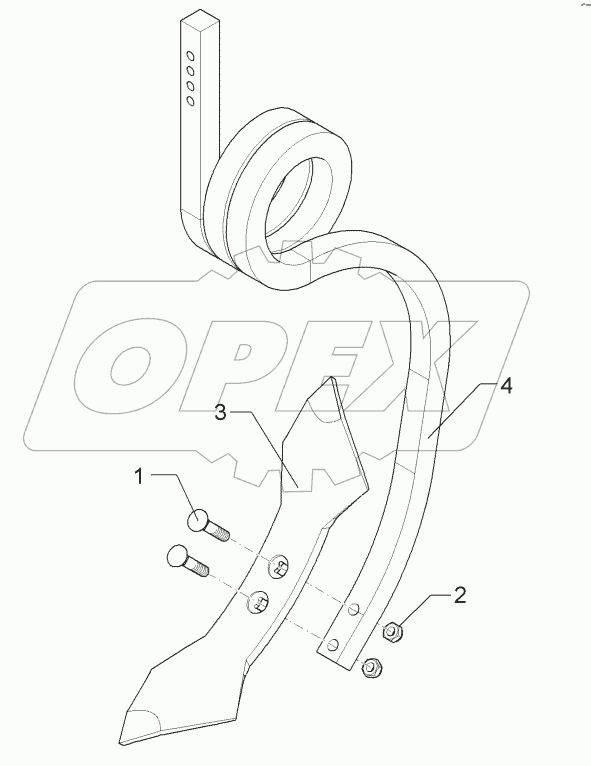  55710003 Spiral tine