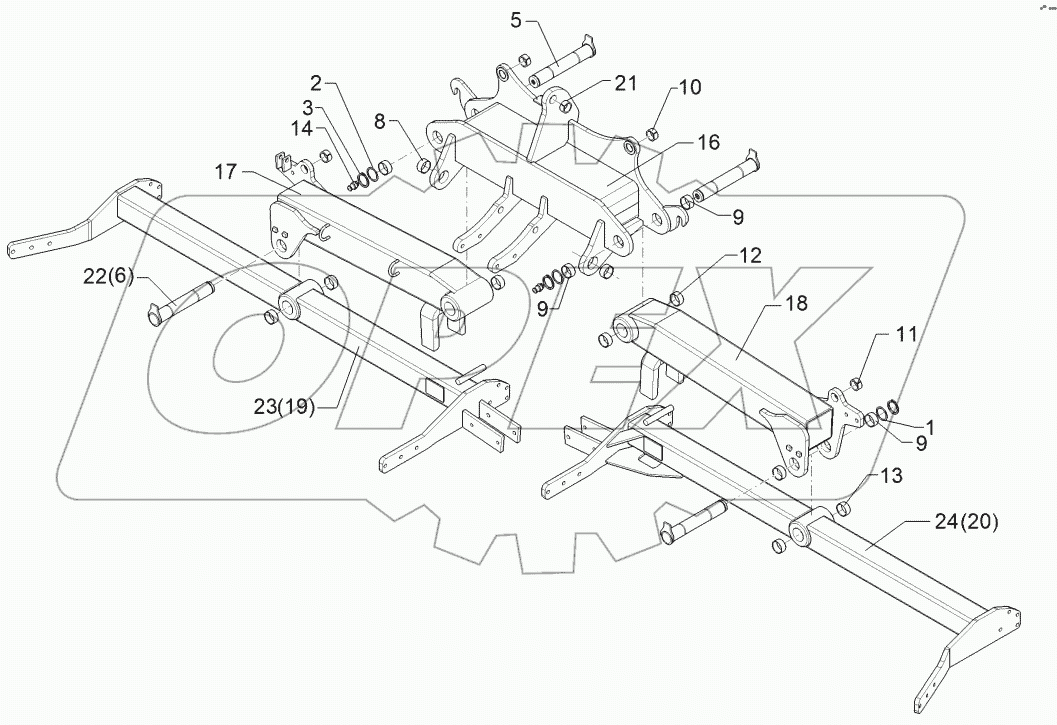  6224014 Roller frame