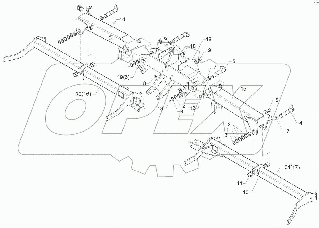  62210244 Roller frame