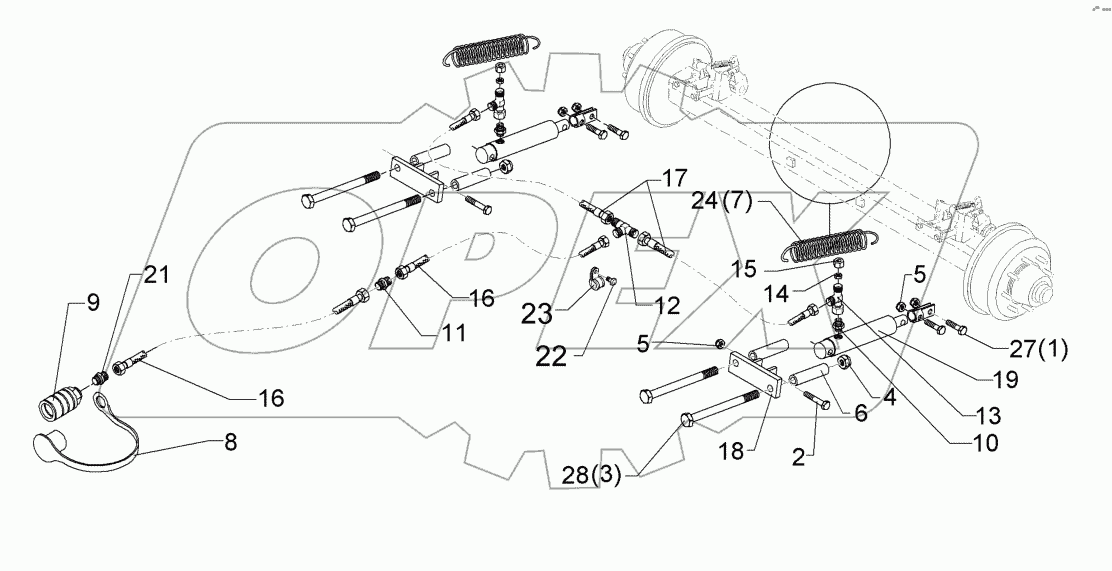  67510121 Hydraulic braking assembly