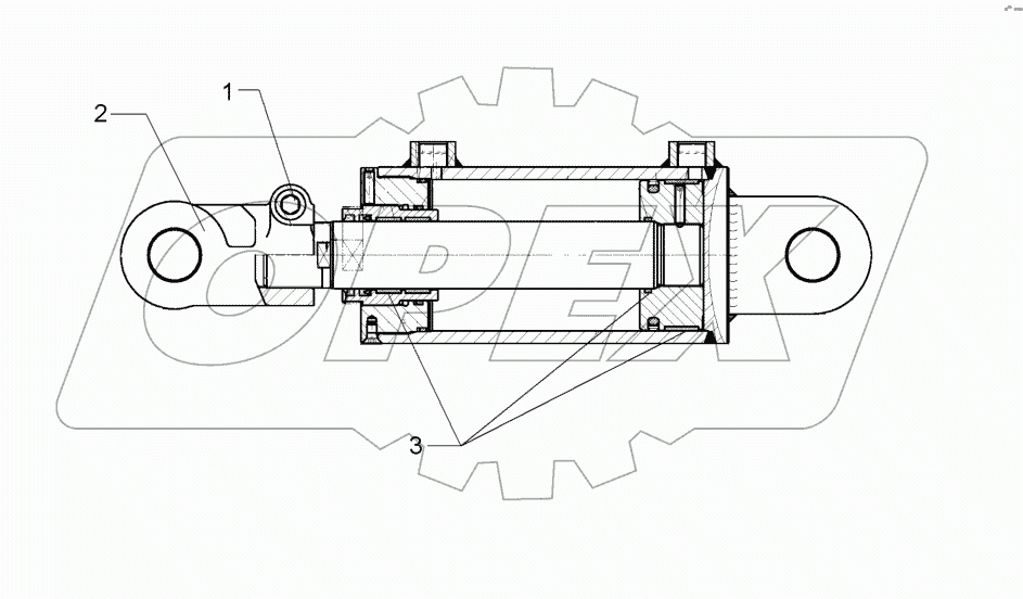  5752262 Hydraulic ram
