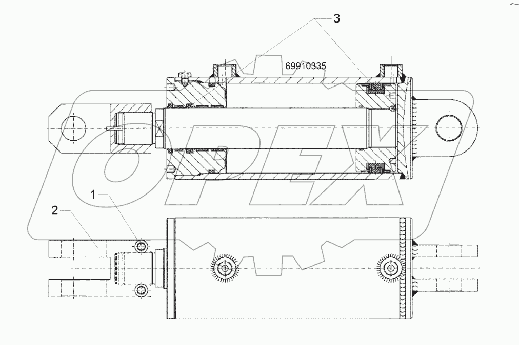  5752356 Hydraulic ram