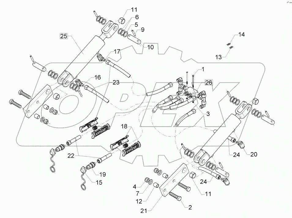  67510068 Hydraulic depth adjuster