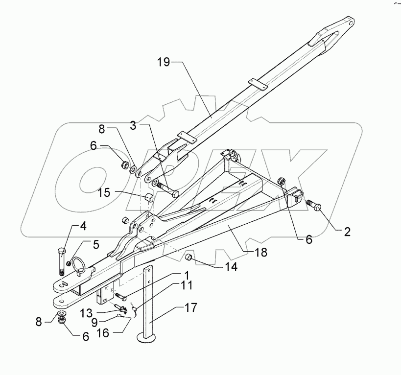  64010025 Drawbar