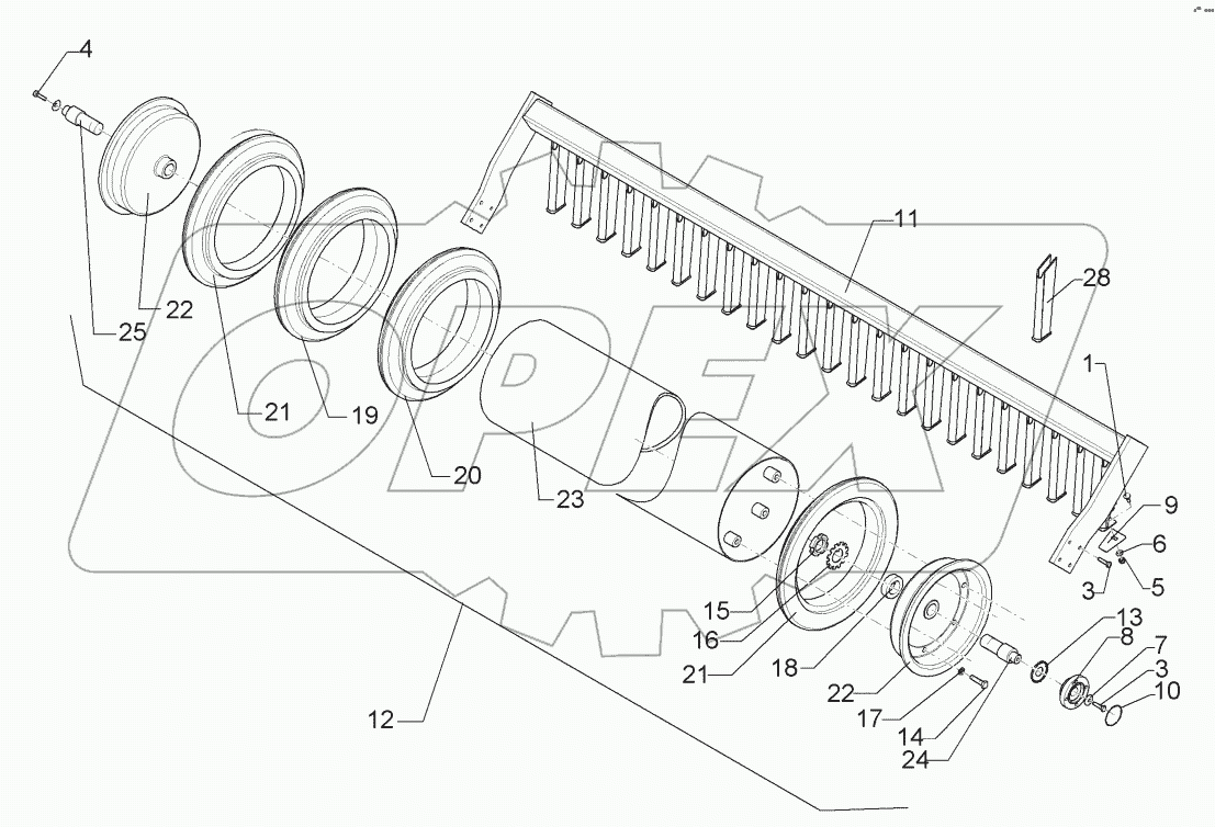  6226872 Rubber ring roller