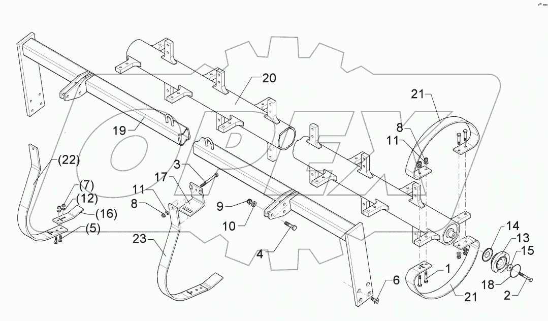  62210008 Flexring roller