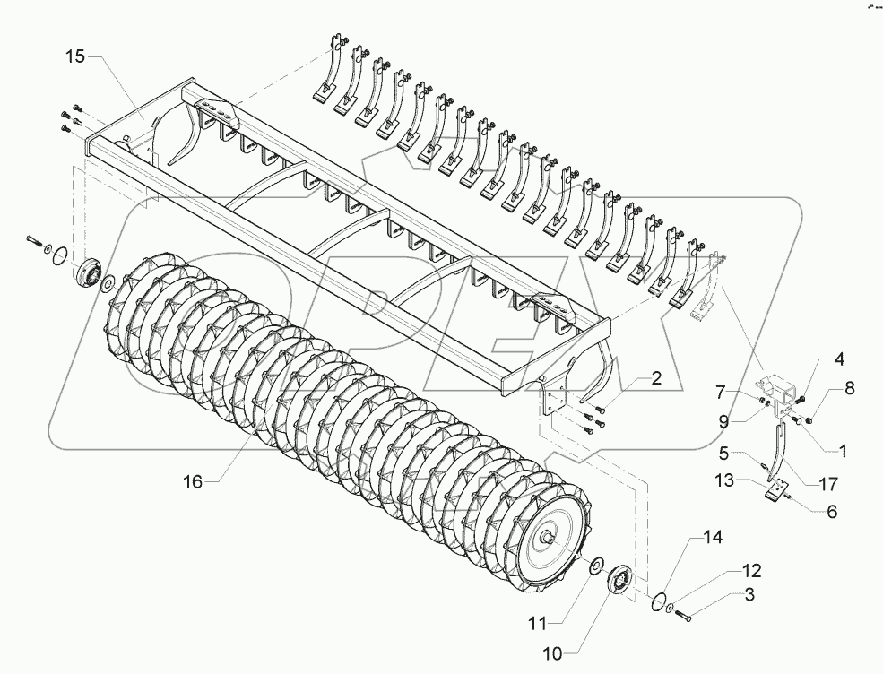  62210151 Trapeze packer roller