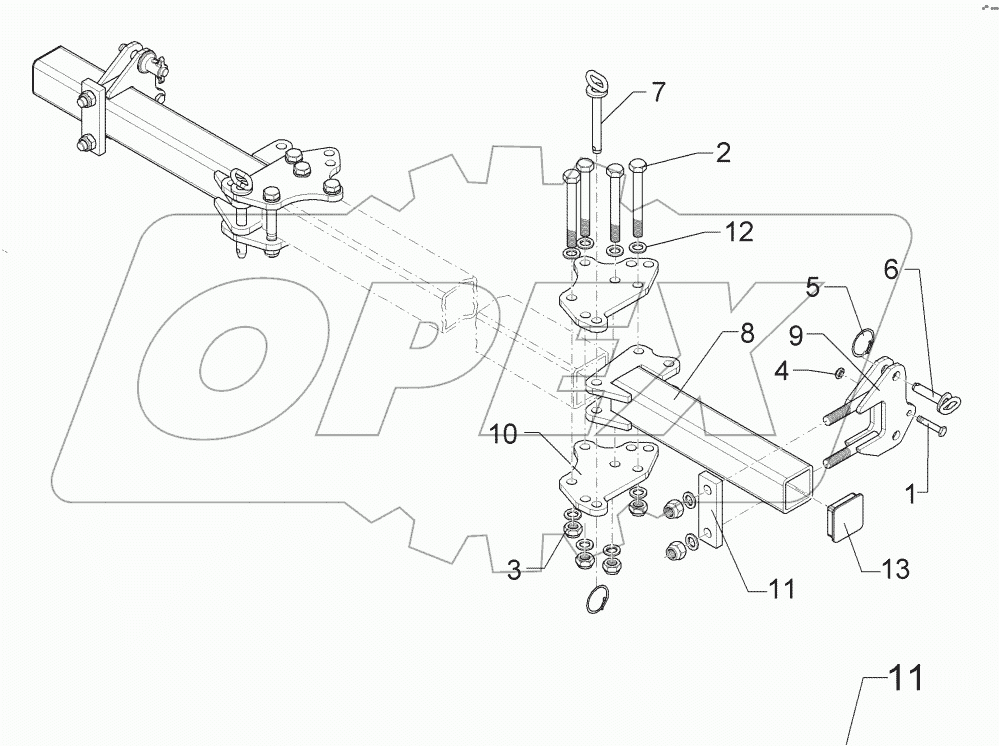  6572490 Bracket for outer disc