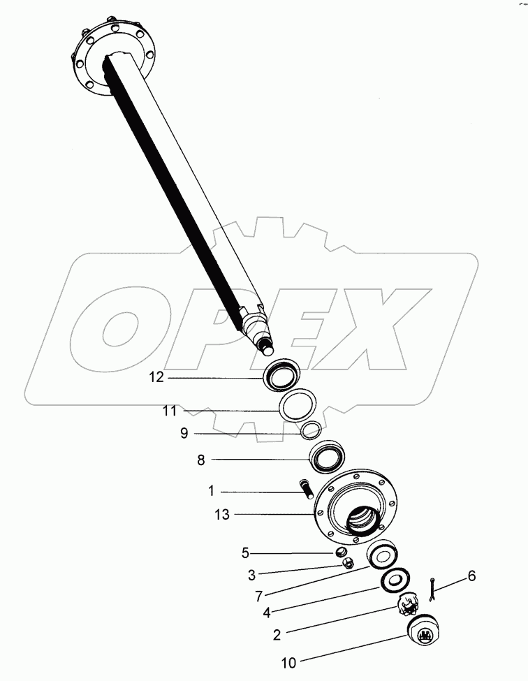  5508520 Running axle