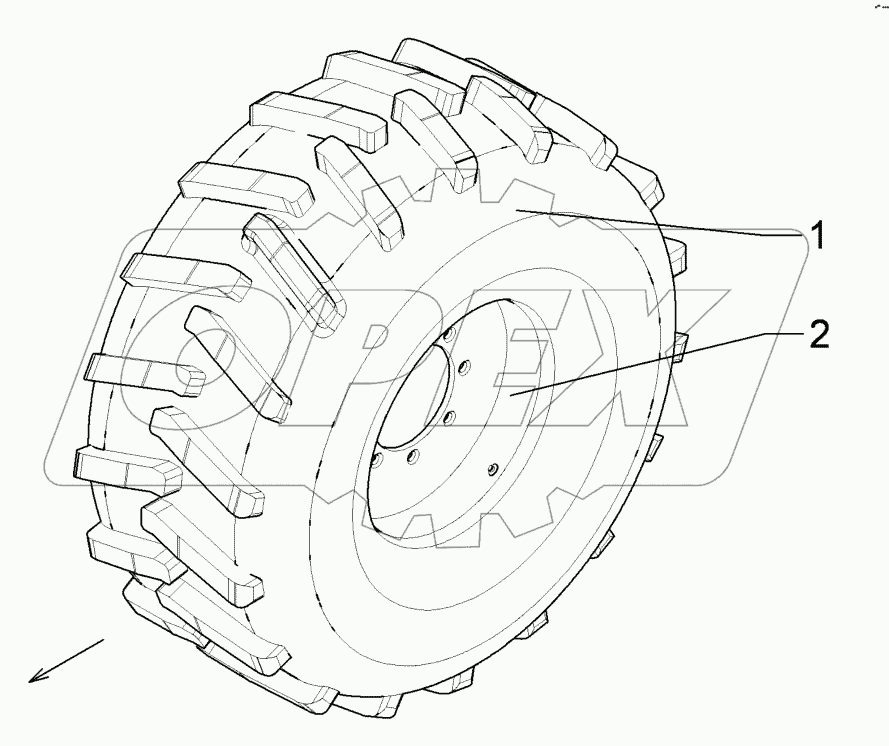  5508873 Wheel 8/221/275
