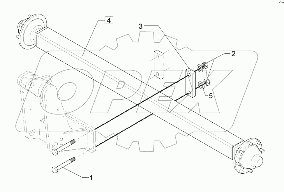  6508525 Running axle