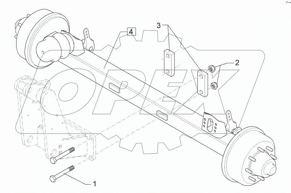  6508538 Braking axle