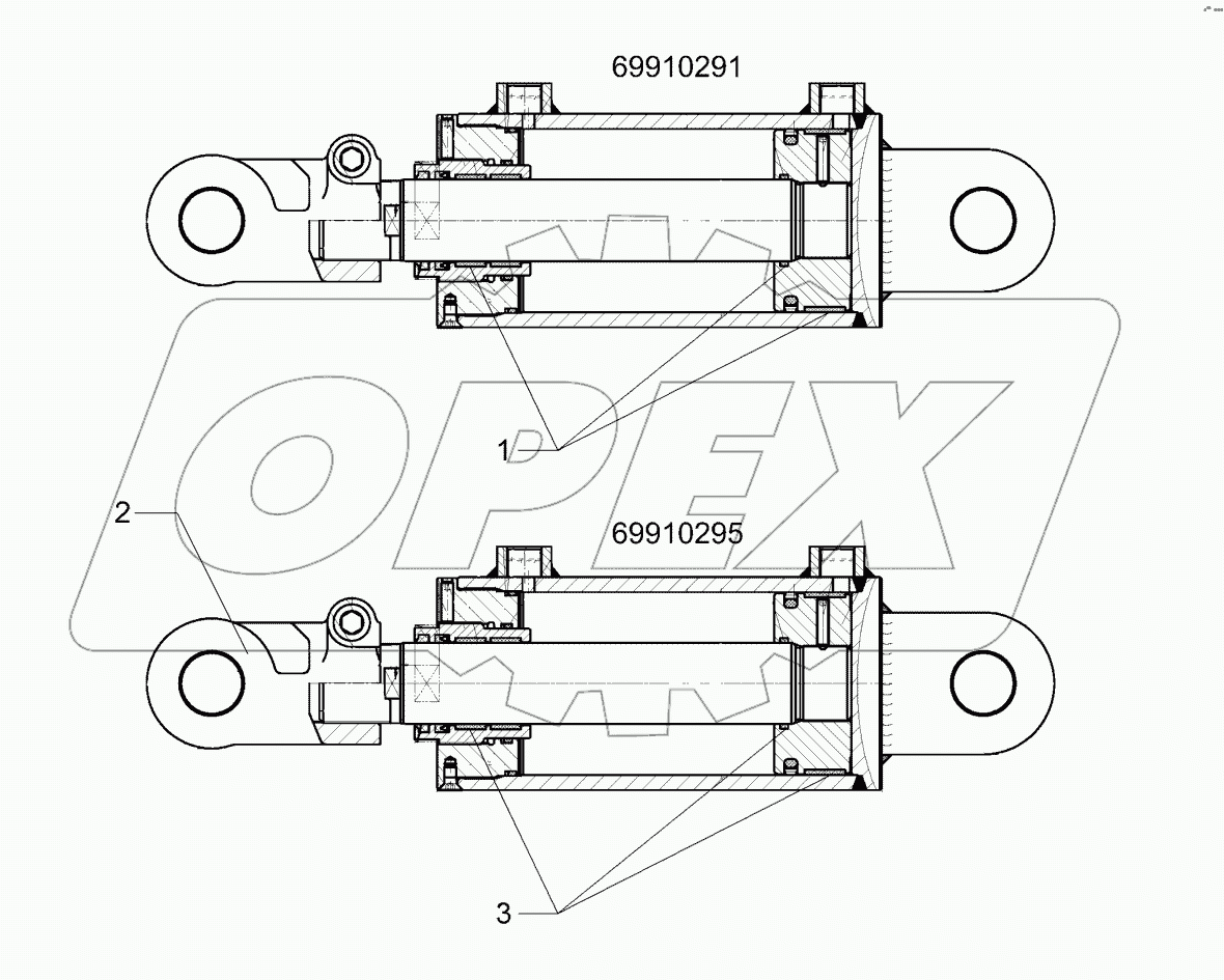  5752269 Hydraulic ram