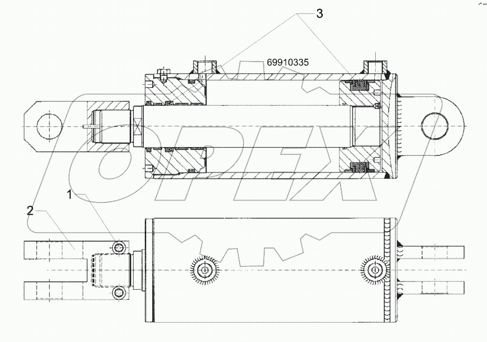  5752356 Hydraulic ram