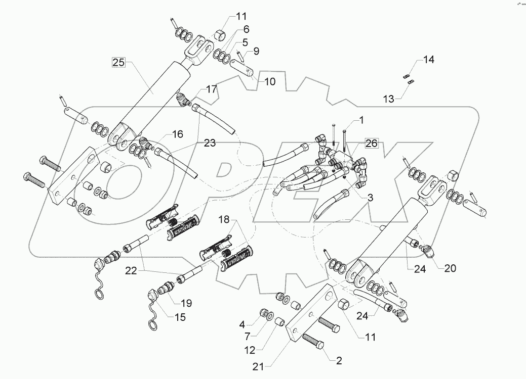  67510069 Hydraulic depth adjuster