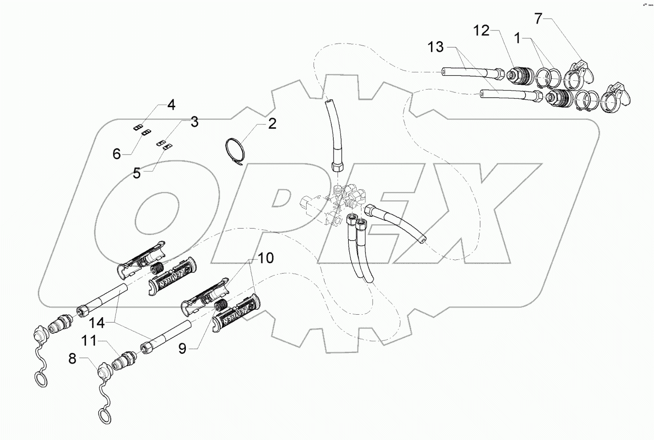  67510070 HY-pipe assembly