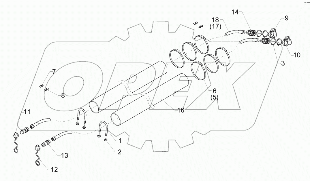  67510094 HY-pipe assembly
