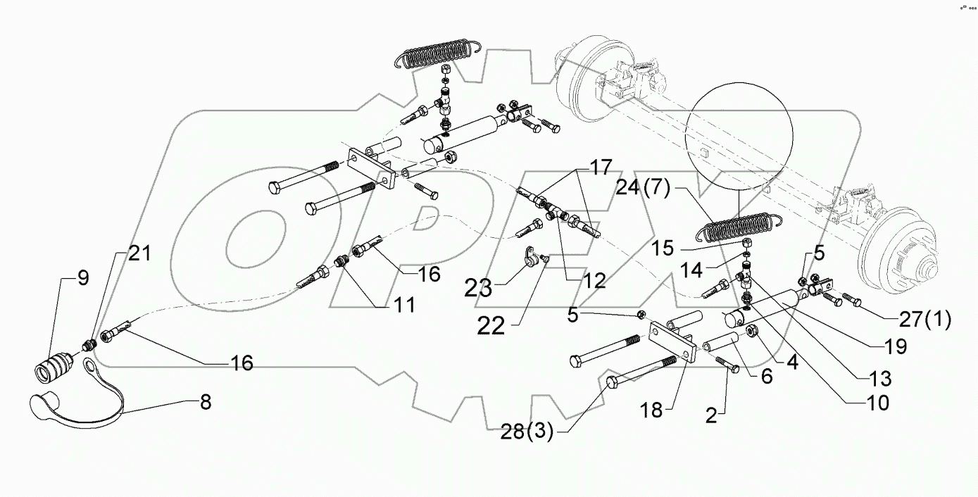  67510121 Hydraulic braking assembly
