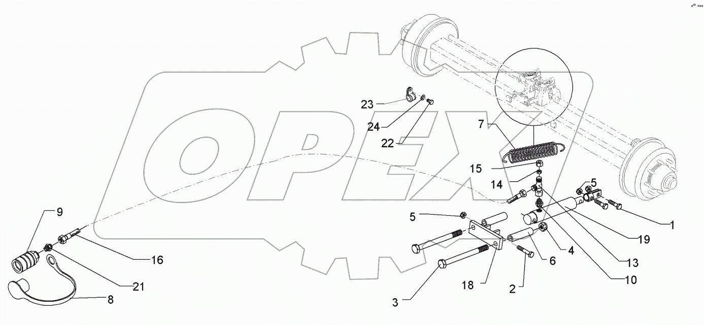  67510122 HY-brake assembly transport