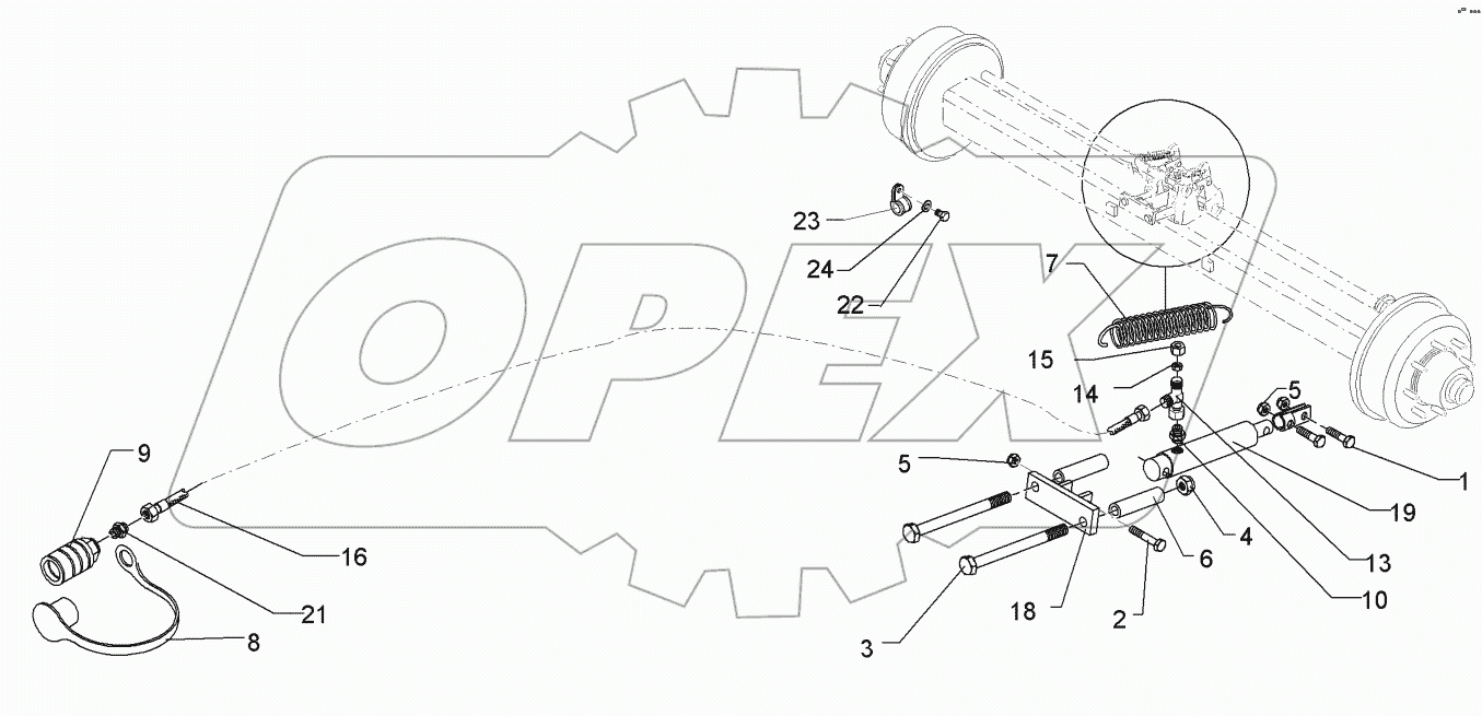  67510123 HY-brake assembly transport