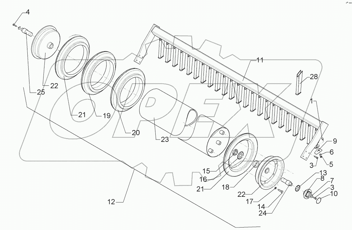 6226873 Rubber ring roller