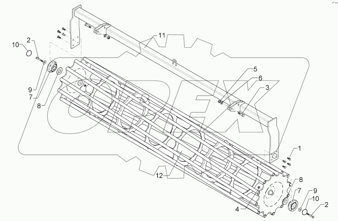  6227261 Tube bar roller