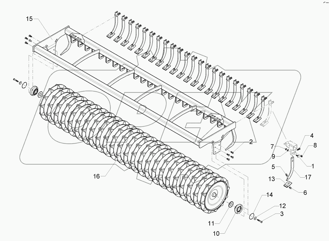  62210152 Trapeze packer roller
