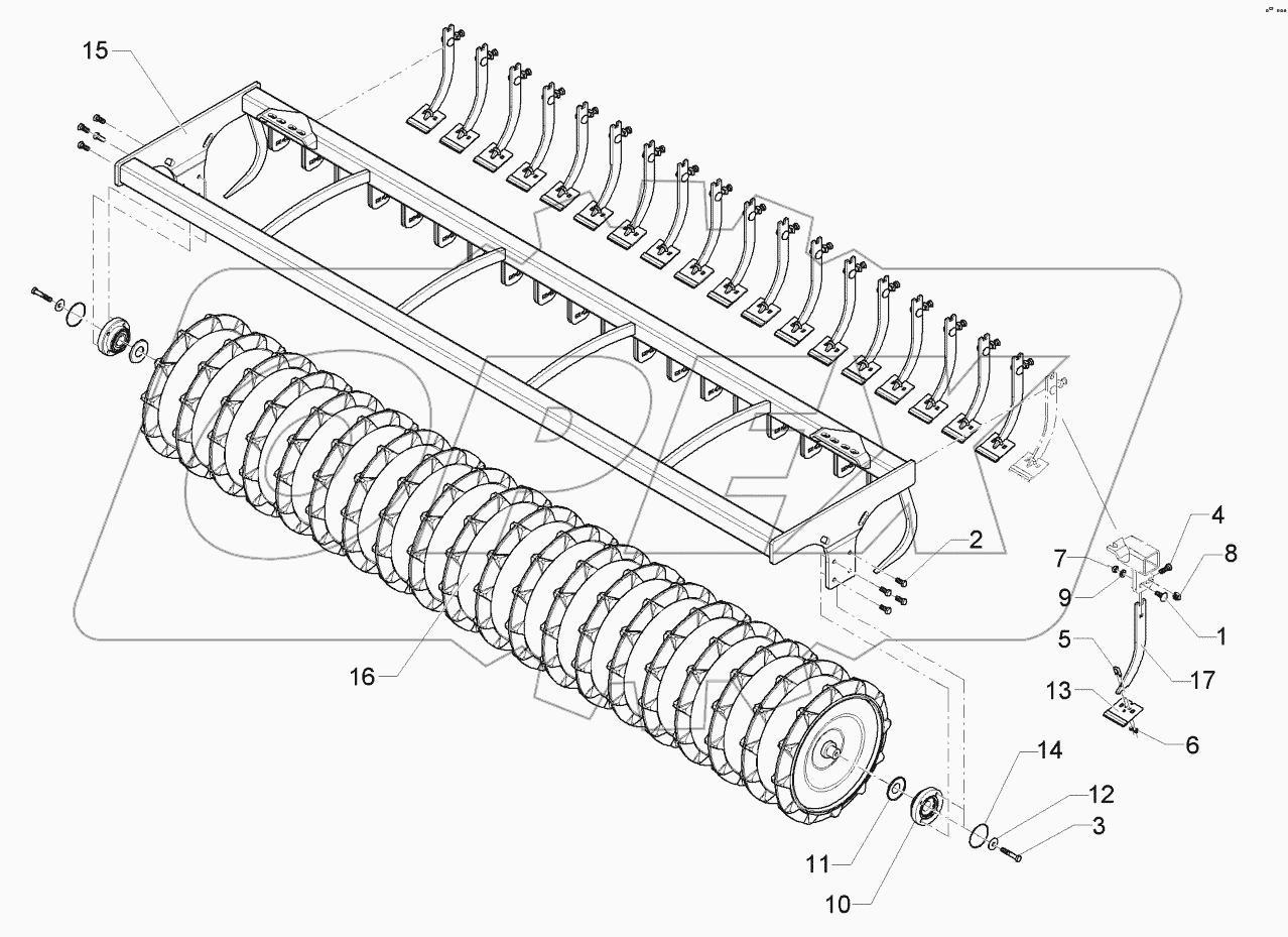  62210153 Trapeze packer roller