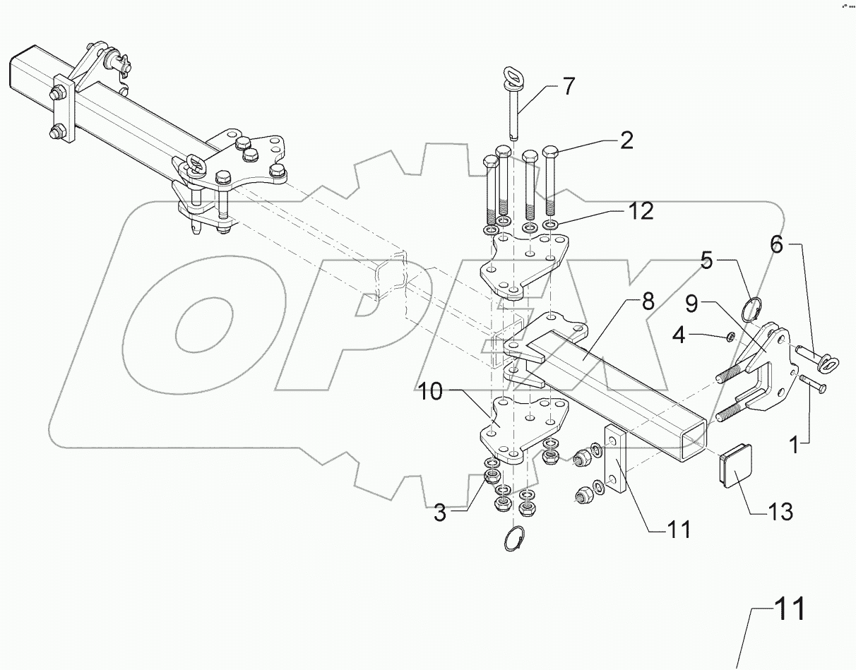  6572490 Bracket for outer disc