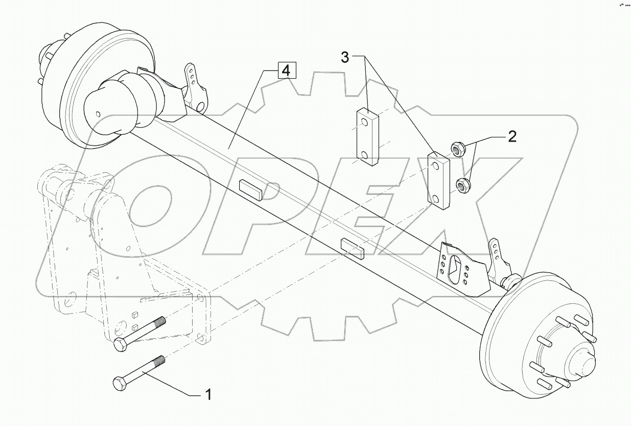  6508538 Braking axle