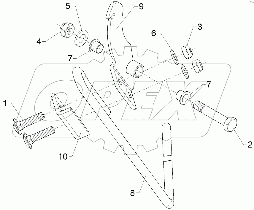  58210124 Levelling harrow