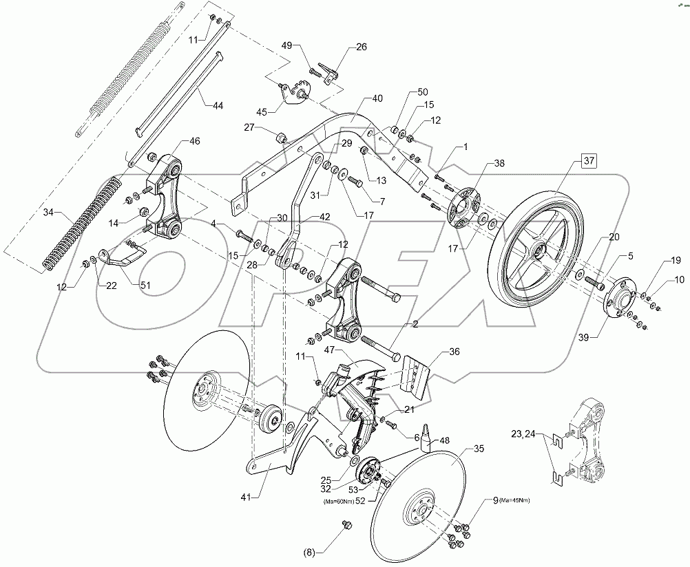  68210173 Double disc coulter
