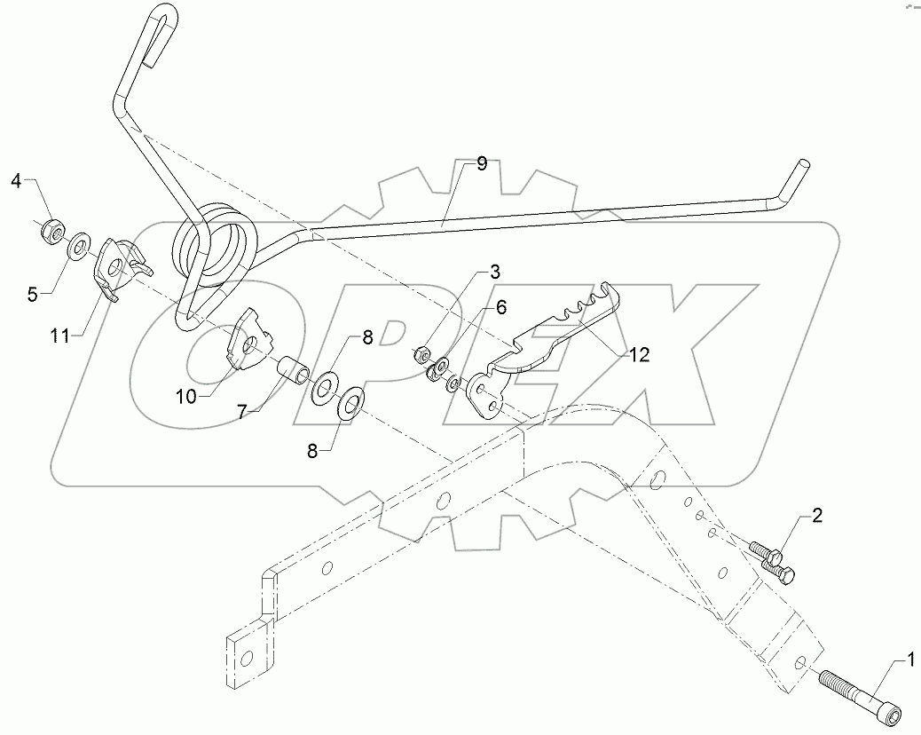  68210241 Single harrow