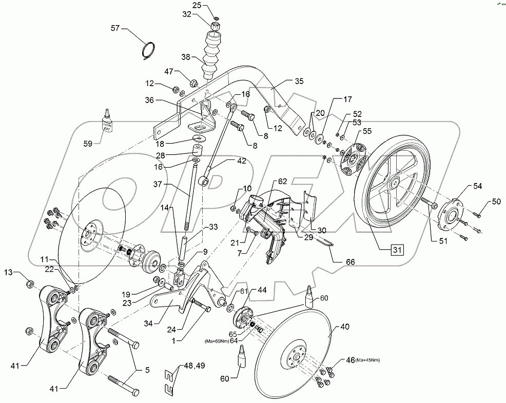  68210300 Double disc coulter
