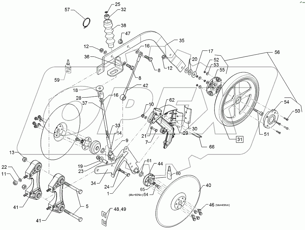  68210301 Double disc coulter