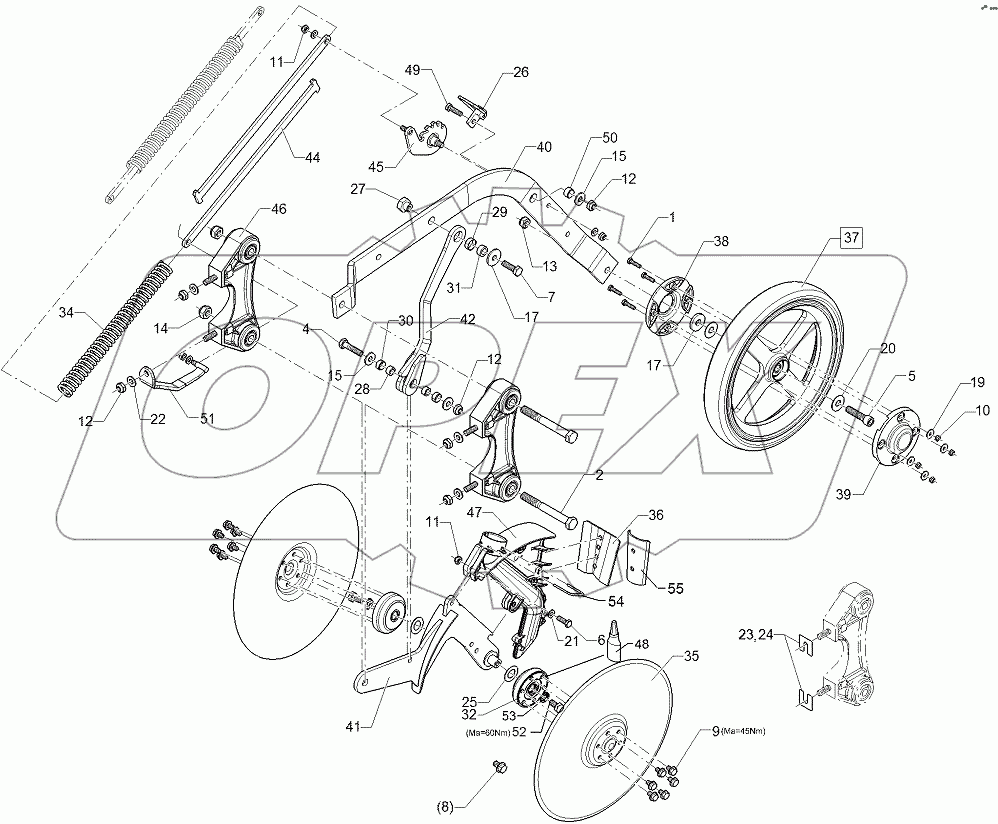  68210303 Double disc coulter